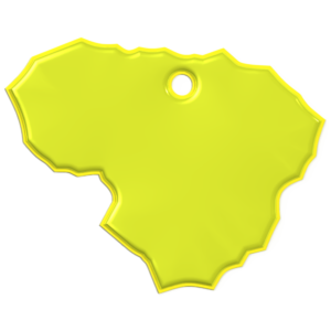 H 12 0162 reflector manufactured in Lithuania, Europe